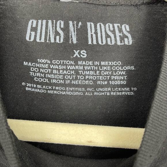 Guns N Roses Paradise City Band Tee Black Women's XS NWOT - Picture 3 of 5